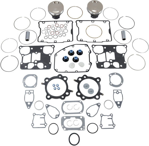 Wiseco VT2719 Piston Kit with Gasket - Twin Cam 88" Bored to 1550 cc (95 Cubic