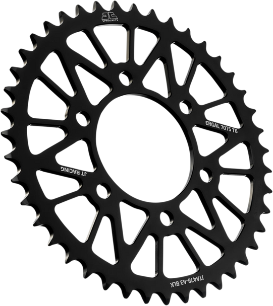 JT Sprockets JTA478.43BLK Rear Sprocket - for Kawasaki - Black - 43 Tooth
