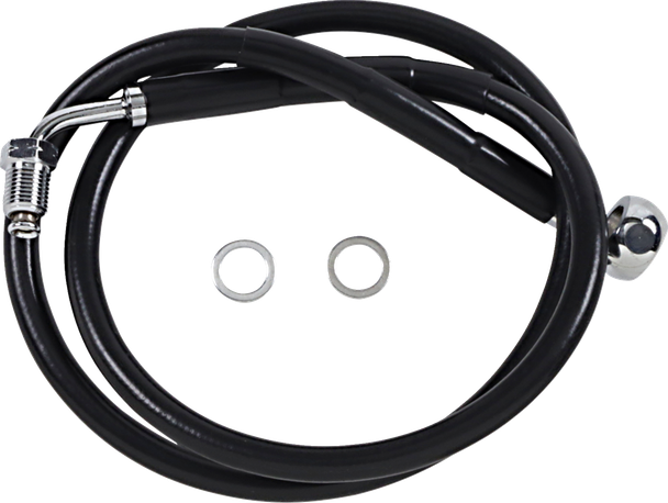 Drag Specialties 1741-5811 Brake Line +10" Black for '18-'20 Breakout FXBRS