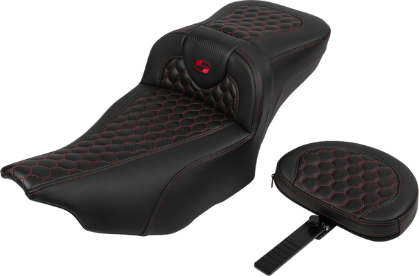 Saddlemen 823-07-190B4 Roadsofa Ext Reach Seat - w/ Backrest - FLTR/FLHX 23-24
