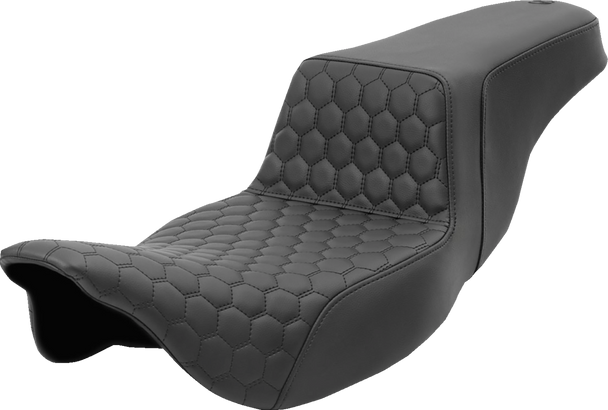 Saddlemen 808-07B-178 Step-Up Seat - Honeycomb - Extended Reach - FL 08-24