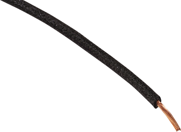 Namz NCBW-0 Cloth-Braided Wire - 25' Spool - 16-Gauge - Black