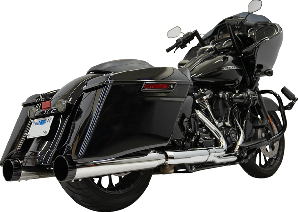 Bassani Xhaust 1F745 4-1/2" Slip-On Mufflers - Chrome