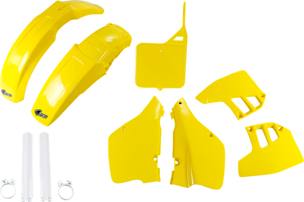 UFO SUKIT398F@999 Body Kit - Oem Yellow/White - for Suzuki - Rm 89-91