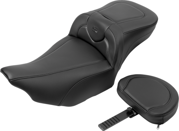 Saddlemen 823-07-186B0 Roadsofa Ext Reach Seat - w/ Backrest - FLTR/FLHX 23-24