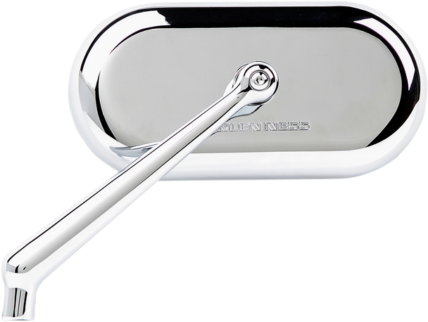 Arlen Ness 13-171 Mirror - Side View - Oval - Chrome - Left
