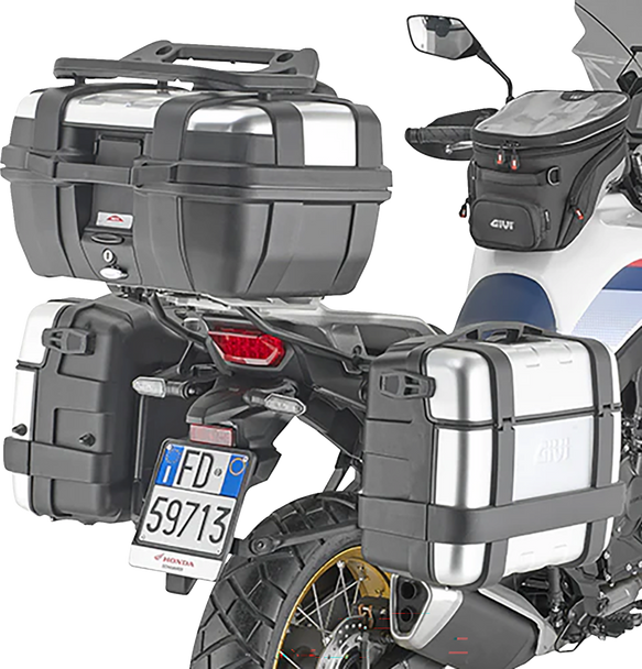 Givi PLO1201MK Pannier Holder - Side Case Hardware - Black/Silver