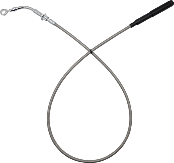 Fat Baggers Inc. 118010-C Ez Install Upper Clutch Cable - Braided Stainless