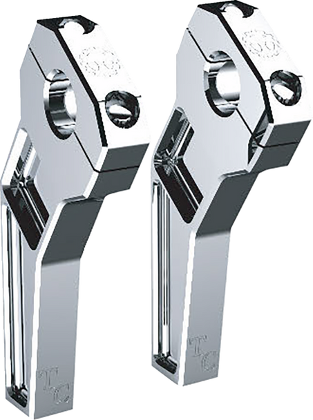 Todd'S Cycle Td-R12-06 Risers - Pullback - 1" Clamping - 6" Rise - Chrome