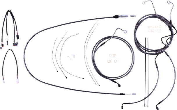 Magnum Shielding 7871211 Karbonfibr Designer Handlebar Installation Kit - 21-23