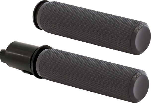Arlen Ness 500-050 Knurled Grips - TBW - Black