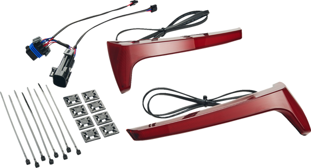Ciro 4R010 Saddlebag Light - Red Lens - fits Indian