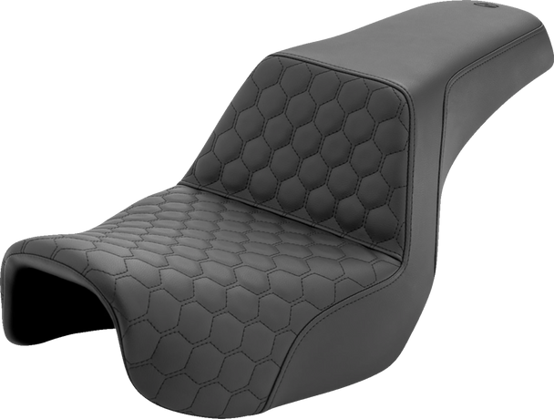 Saddlemen 806-04-177 Step-Up Seat - Honeycomb - Dyna 06-17