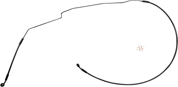 Magnum Shielding SBB1422-46 Brake Line - Black - for Indian