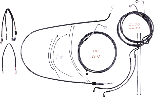 Magnum Shielding 7871192 Karbonfibr Designer Handlebar Installation Kit - 21-23