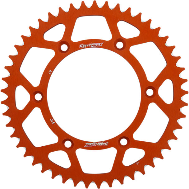 Supersprox RAL-990-49-ORG Rear Sprocket - for KTM/Husqvarna/Husaberg - 49 Tooth