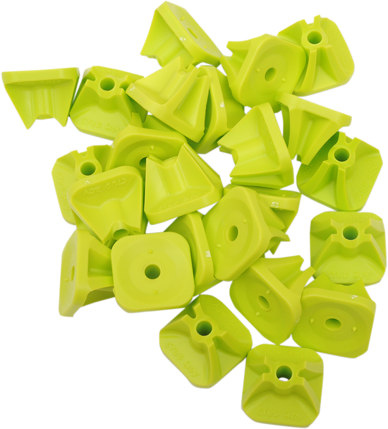 Stud Boy 2513-P1-HVG Single Backer Plates - Hi-viz Green - 24 Pack