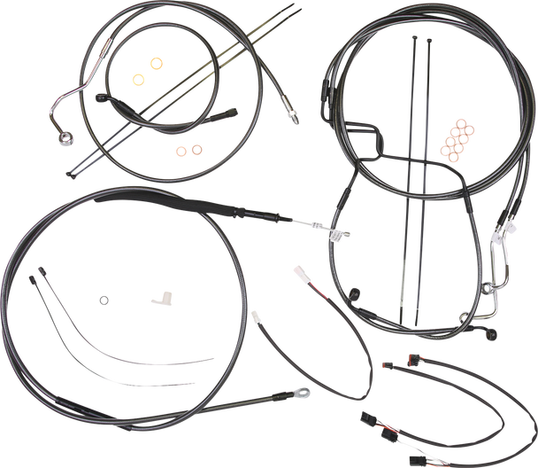 Magnum Shielding 487971 Black Pearl Designer Handlebar Installation Kit - 21-23