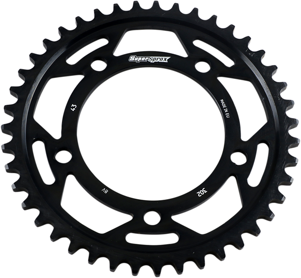 Supersprox RFA-302-43-BLK Edge Rear Sprocket - Black - 43 Tooth