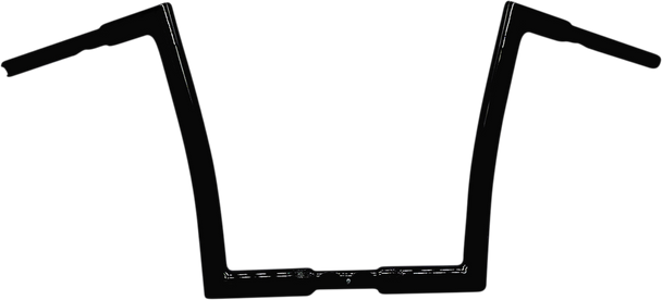 Fat Baggers Inc. 706012-B 1-1/4" Ez Install Flat Top Handlebar - 12" - Black