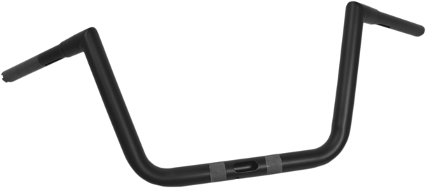 La Choppers La-7312-61M 1-1/4" Hefty Twin Peaks Handlebar - 10" - Flat Black