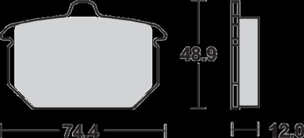 SBS 549H.HF BRAKE PAD SBS 549HF
