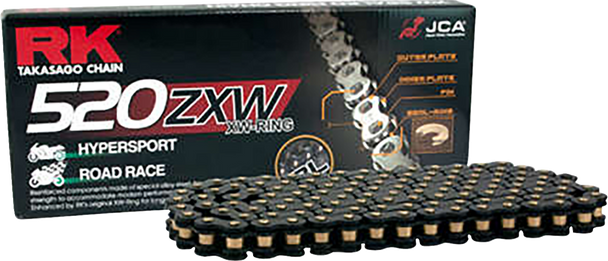 RK BL520ZXW-120 520 Zxw - Drive Chain - 120 Links - Black Scale