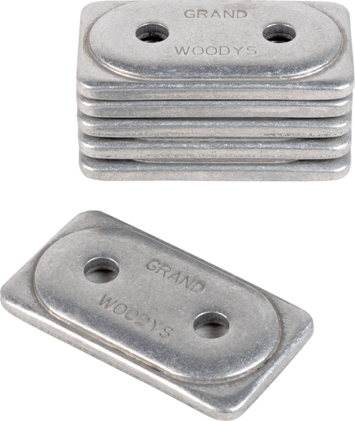 WOODY'S ADG-3775-6 Support Plates - Grand Digger - Natural - Double - 6 Pack