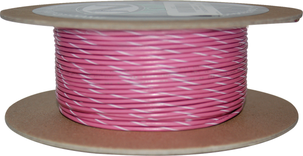 Namz NWR-109-100-20 100' Wire Spool - 20 Gauge - Pink/White