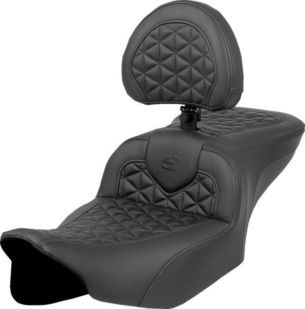 Saddlemen 823-07-210B0 RoadSofa Tri Gripper Seat - FLH/FLT 23-24