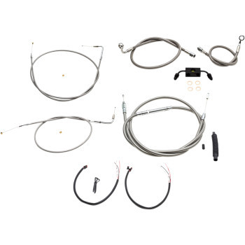 LA Choppers LA-8321KT2-08 Handlebar Cable/Brake Line Kit Mini Ape Hangers