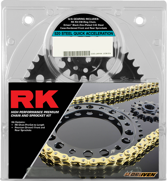RK 1062-039PGX Chain and Sprocket Kit - Gold - for Honda Cbr 600 Rr 03-06