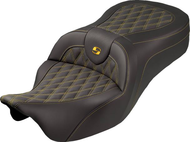 Saddlemen 808-07B-182S07 Roadsofa King Seat - w/o Backrest - FLH/FLT 08-25