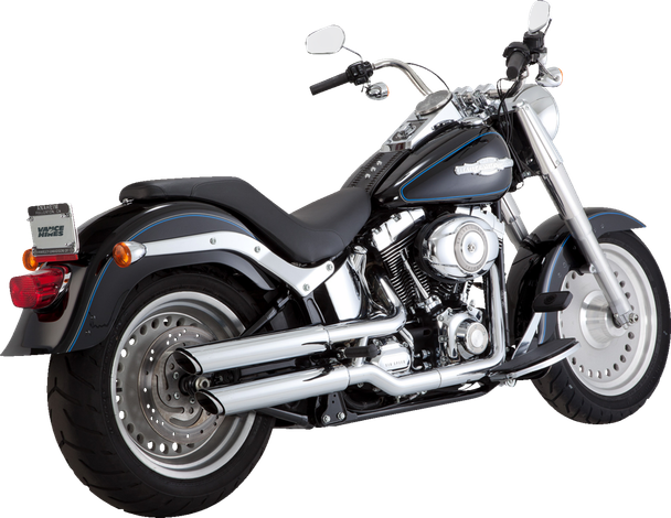 Vance & Hines 16844 Twin Slash 3" Slip-On Mufflers - Chrome