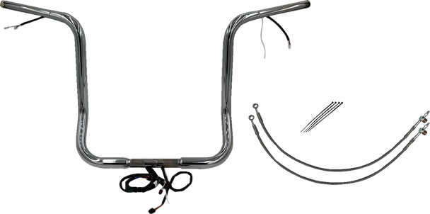 Fat Baggers Inc. 902516 Ez Install Wired 1-1/4" Round Top Handlebar Kit - 16"