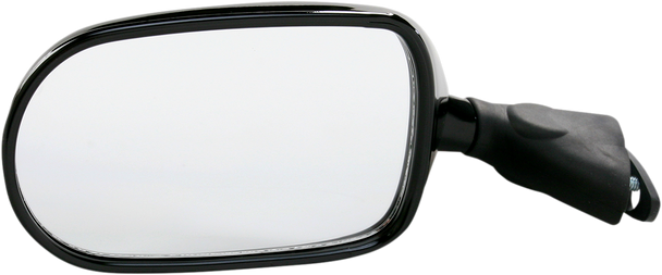 Emgo 20-55202 Mirror - Side View - Oval - Black - Left
