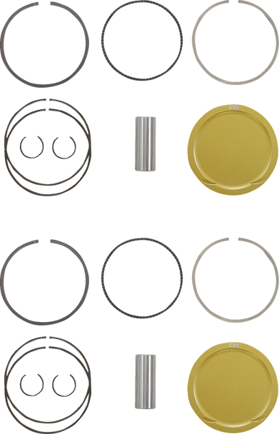 Je Pistons 379457 Piston Kit - 93.00 mm - 9.0:1 Cr - for Polaris Rzr Xp Turbo