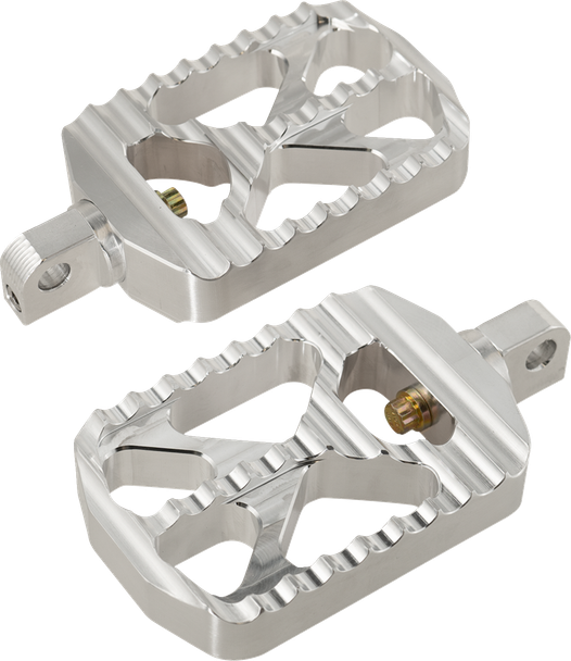 Joker Machine 08-646-1 Bear Claw Foot Pegs - Silver - for Harley-Davidson
