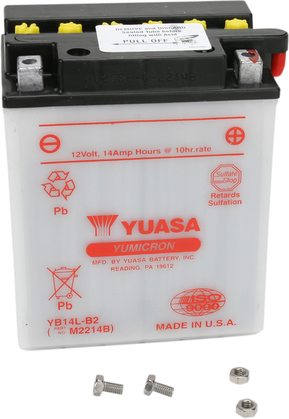 Yuasa YUAM2214BIND Battery - YB14L-B2