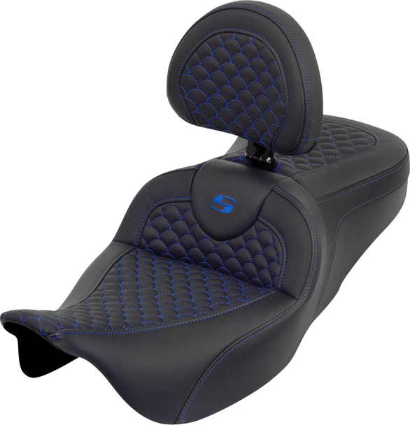Saddlemen 808-07B-208B1 Roadsofa Seat - Dragon Scale - Touring 08-25