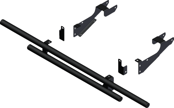 Kfi Products 101850 Rear Bumper - Round - Black - for Polaris - Ranger 16-25