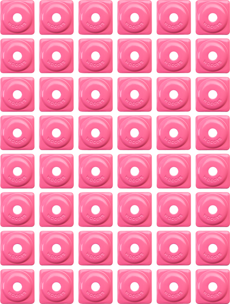 WOODY'S ASW2-3820-48 Support Plates - Pink - 5/16" - 48 Pack