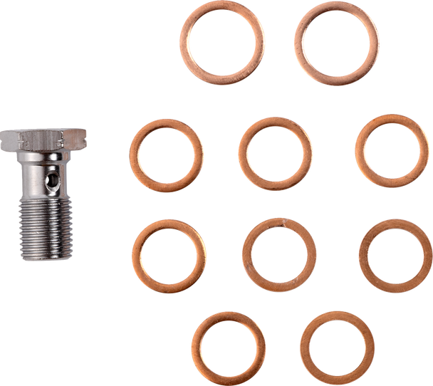 LA Choppers LA-8059B19 Brake Line - Chrome