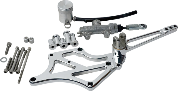 Speed Merchant SM-M8FLMIDWOP-P Mid-Controls - without Pegs - Polished - Fl 17-23