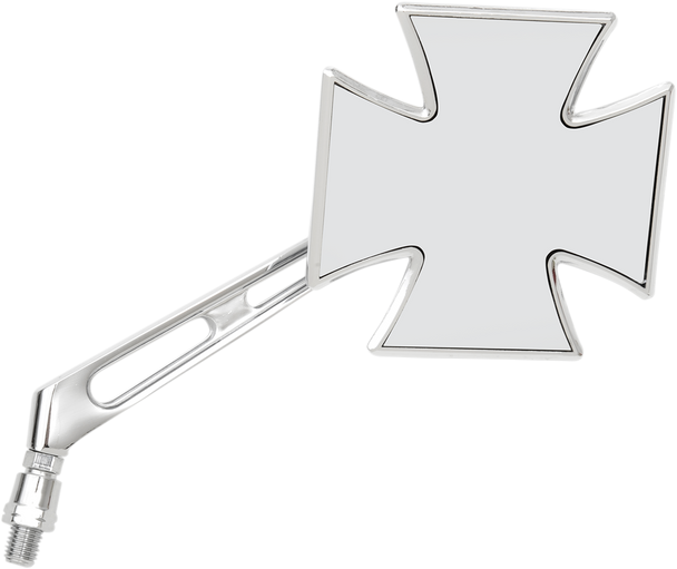 Emgo 20-34863A Mirror - Maltese - Side View - Cross - Chrome - Right - Universal