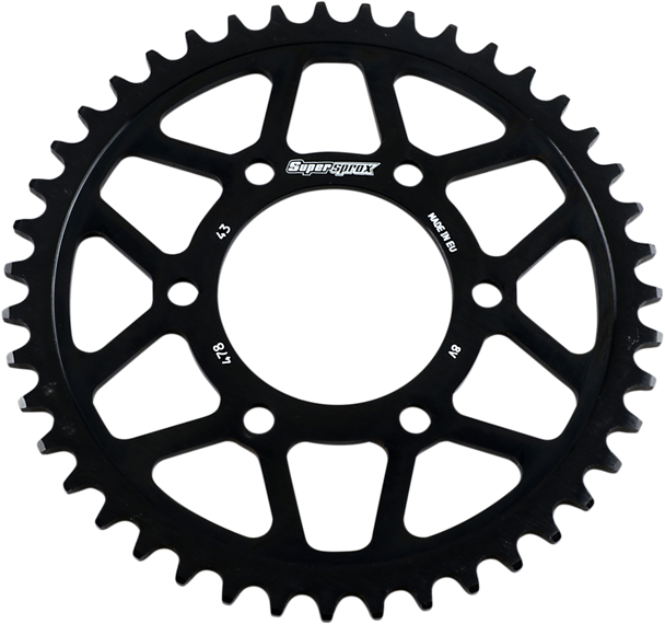Supersprox RFA-478-43-BLK Edge Rear Sprocket - Black - 43 Tooth
