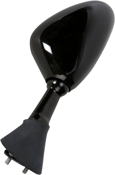 Emgo 20-35252 Mirror - Side View - Cat Eye - Black - Left