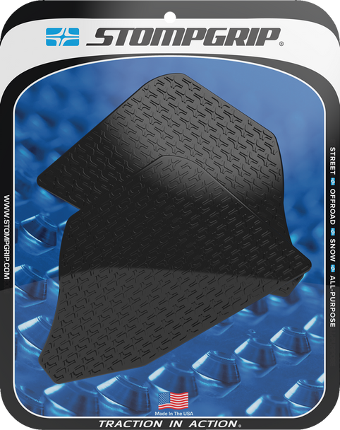 Stompgrip 55-14-0185B Tank Grips - Icon - Black - for Ducati - Multistrada 22-25