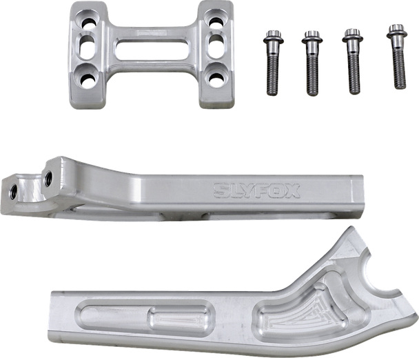 Slyfox Tm-SLY11 Handlebar Riser Kit - Pullback - 1" Clamping - 8" Rise - Raw