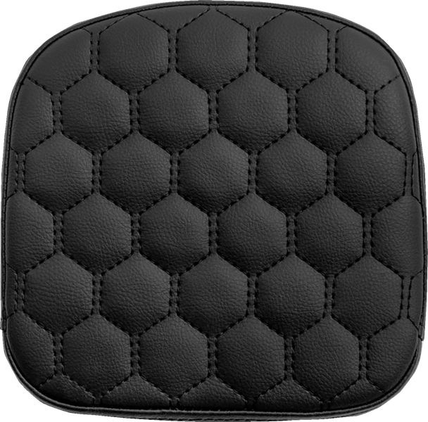 Saddlemen 040749 Sissy Bar Pad - Honeycomb - Black Stitching